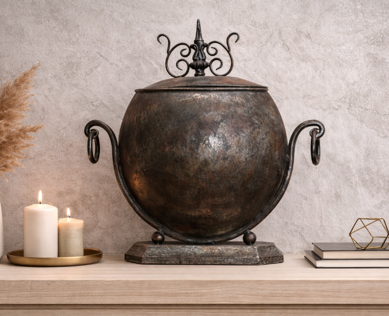 1094-58084 Centro metal con tapa